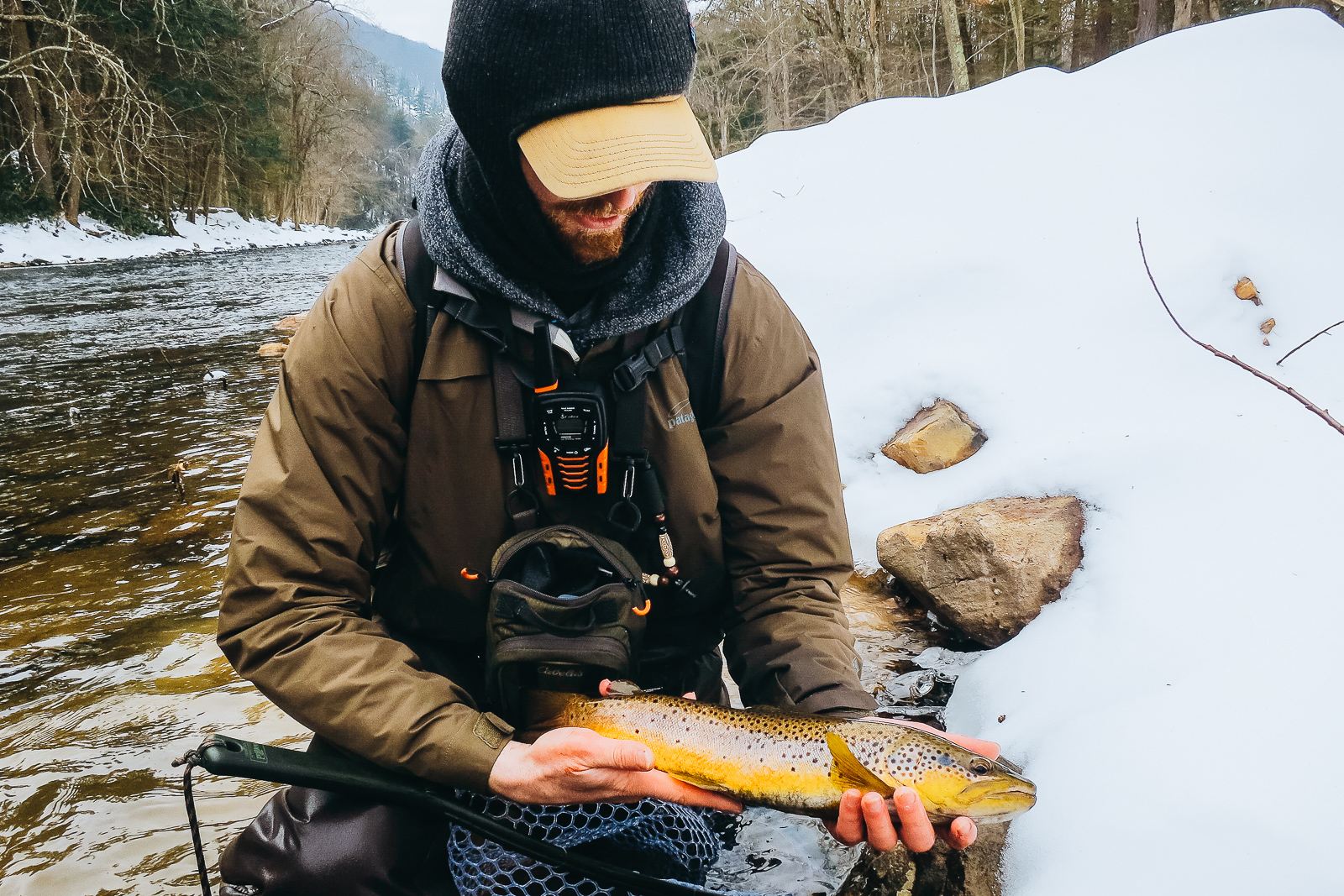 Pesca de inverno acessível na cidade